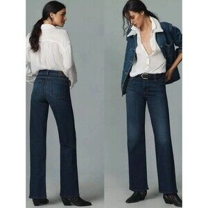 Fidelity Katie High Rise Classic Flare Empress Blue Jeans Size 26 NWT
